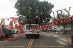 1993 Calavar CRANE CARRIER 6X6 TRUCK WITH TREESPADE